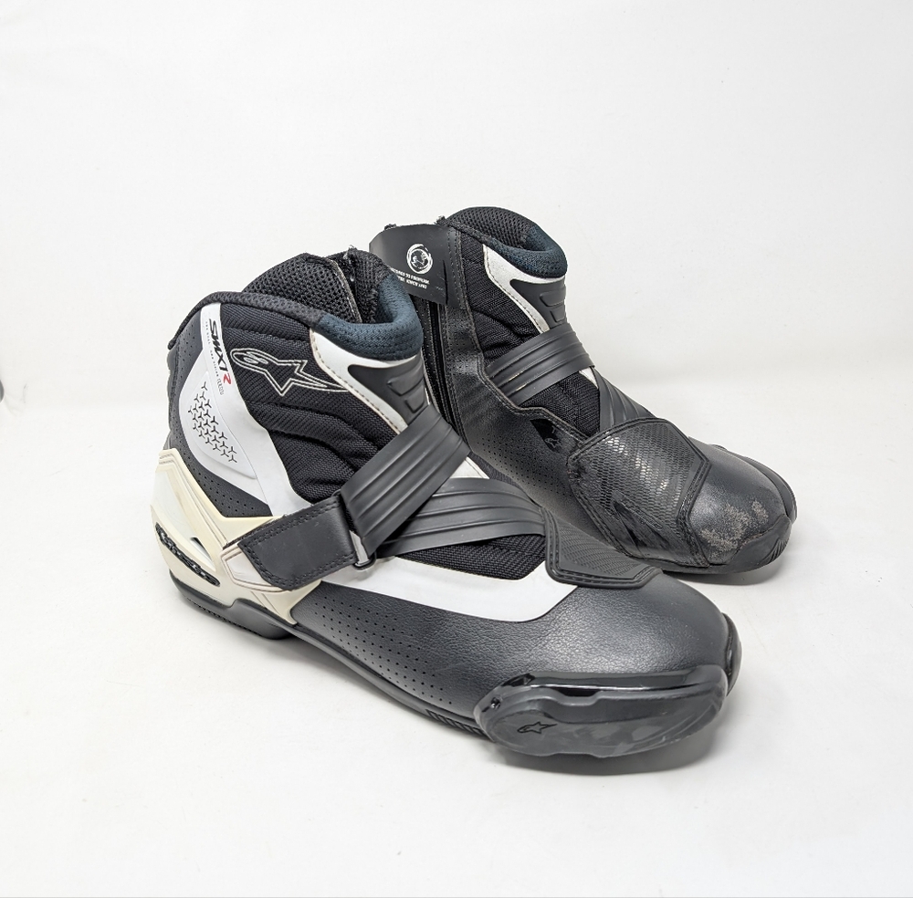 Alpinestars Black and White Men's Shoes